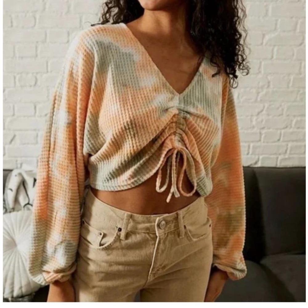Urban Outiftters "Out From Under" Sadie‎ Waffle Knit Long Sleeve Top
